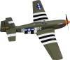 HYPERION P-51D MUSTANG 25E SPEEDBALL ALICE OLIVE GREEN - GENUINE ORACOVER ARF