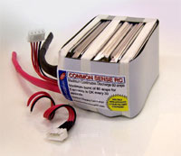 11.1 volt 4000mAh 15C - 60+ amp BRICK STYLE Lipo Battery