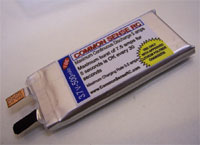 3.7 volt - 500mAh 10C Li-Poly Cell