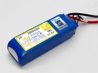 HYPERION LCX 2500 MAH 2S 18C LITHIUM POLYMER BATTERY PACK (7.4V)