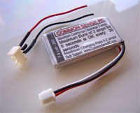 7.4 volt - 200mAh 10C Li-Poly Battery Pack