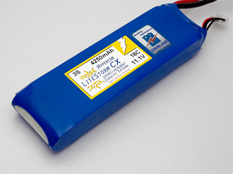 HYPERION LCX 4250 MAH 6S 18C LITHIUM POLYMER BATTERY PACK (22.2V)