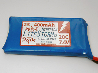 HYPERION LITESTORM VX0400-3S (11.1 VOLT) LIPOLY PACK