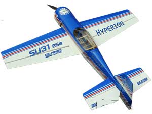 HYPERION SU-31 25E BLUE 2008 ARF WITH POWER SET