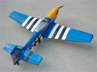 HYPERION P-51 MUSTANG GLASS SCALE "25" ARF BLUE "LOU IV"