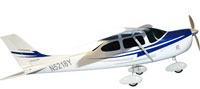 HYPERION CESSNA 182 TURBO SKYLATE "10e" BALSA ARF W/POWER SET