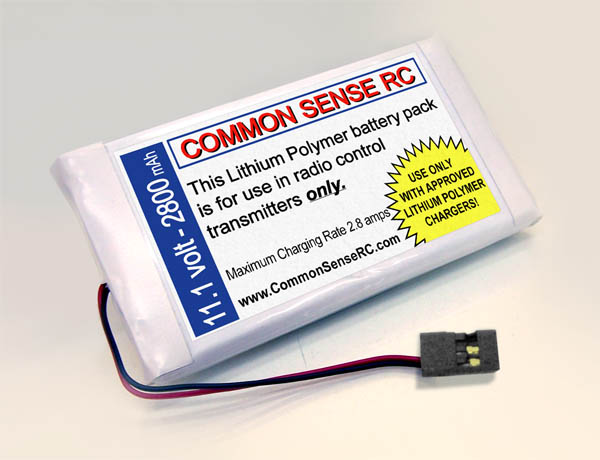 RC Car Transmitter Battery Pack - 2800mAh for TX-Futaba & Airtronics