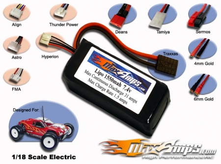 Lipo 1550HV 2S 7.4V Pack