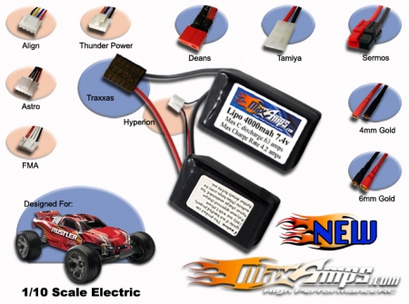 Brand NEW! Lipo 4000mah 2S2P 7.4V Saddle Pack