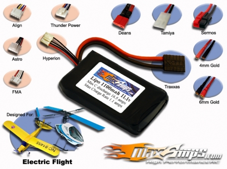 Lipo 1100mah 3S 11.1V Pack